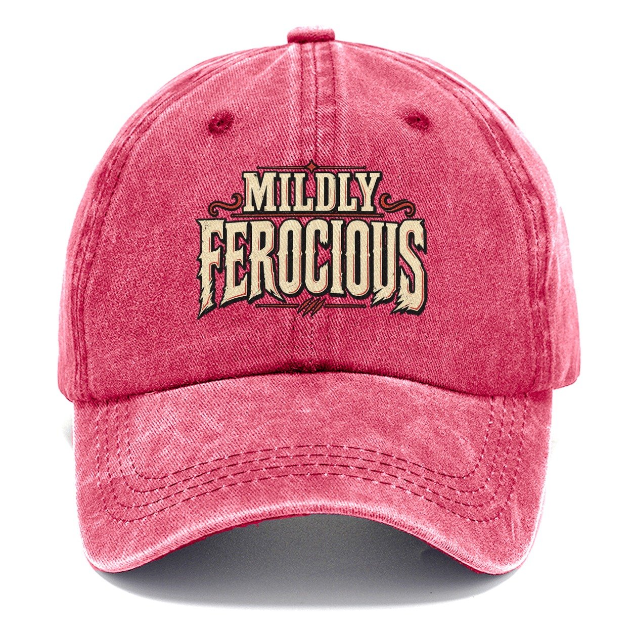 Mildly Ferocious American Wit Classic Cap – Pomegranate Blush