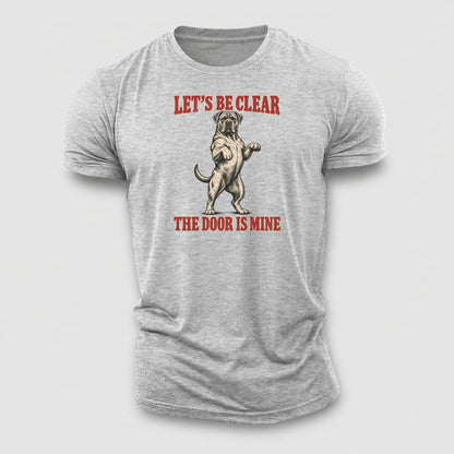 Cane Corso Dog Declarations Cotton T-Shirt – Sport Grey