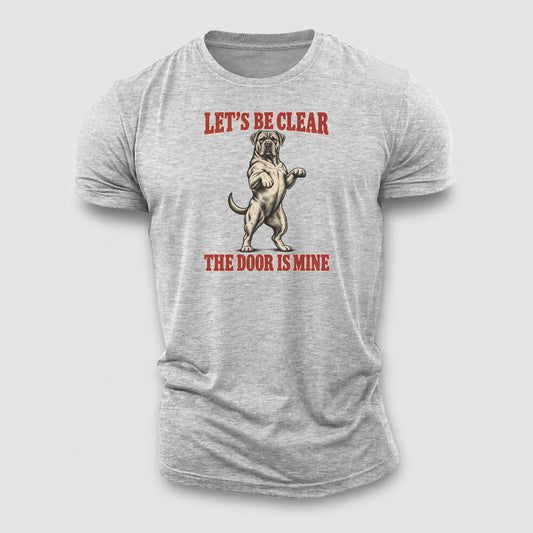 Cane Corso Dog Declarations Cotton T-Shirt – Sport Grey