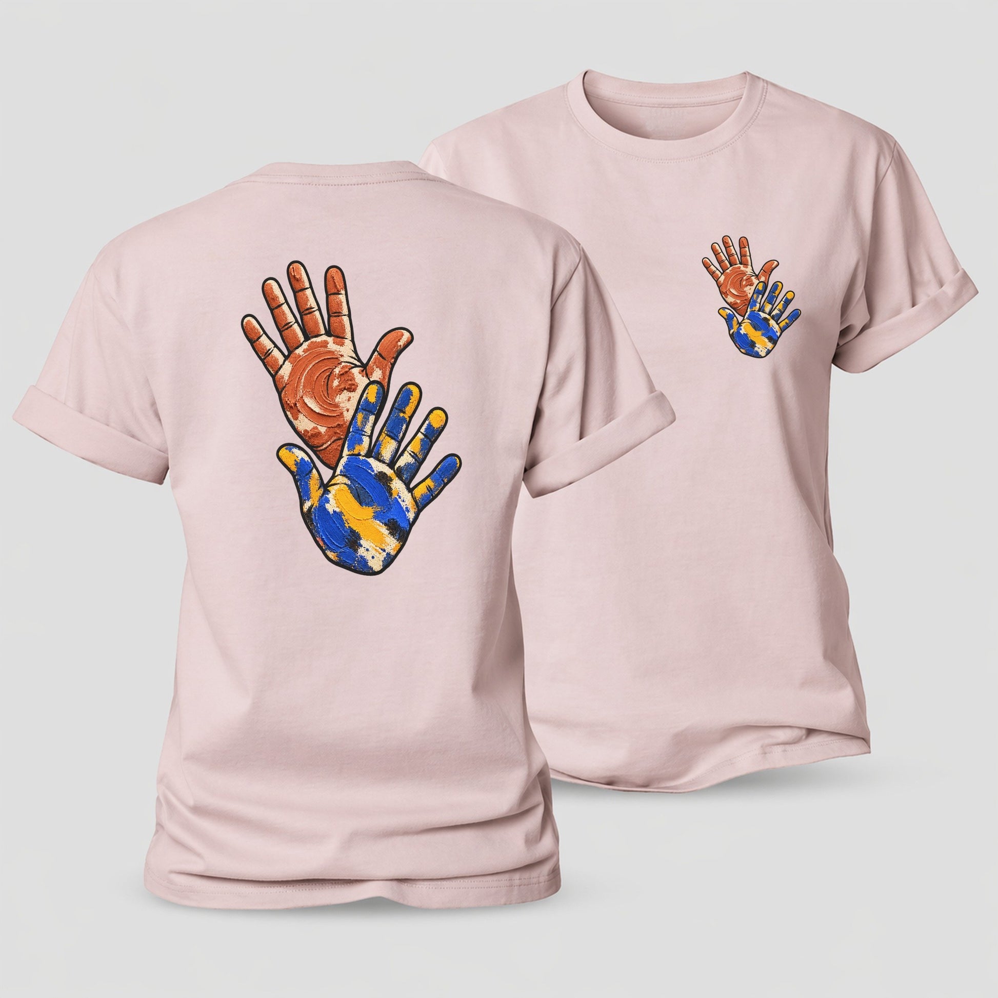 Clay And Color Hands Clay Color Makers Women's Cotton T-Shirt – Pink