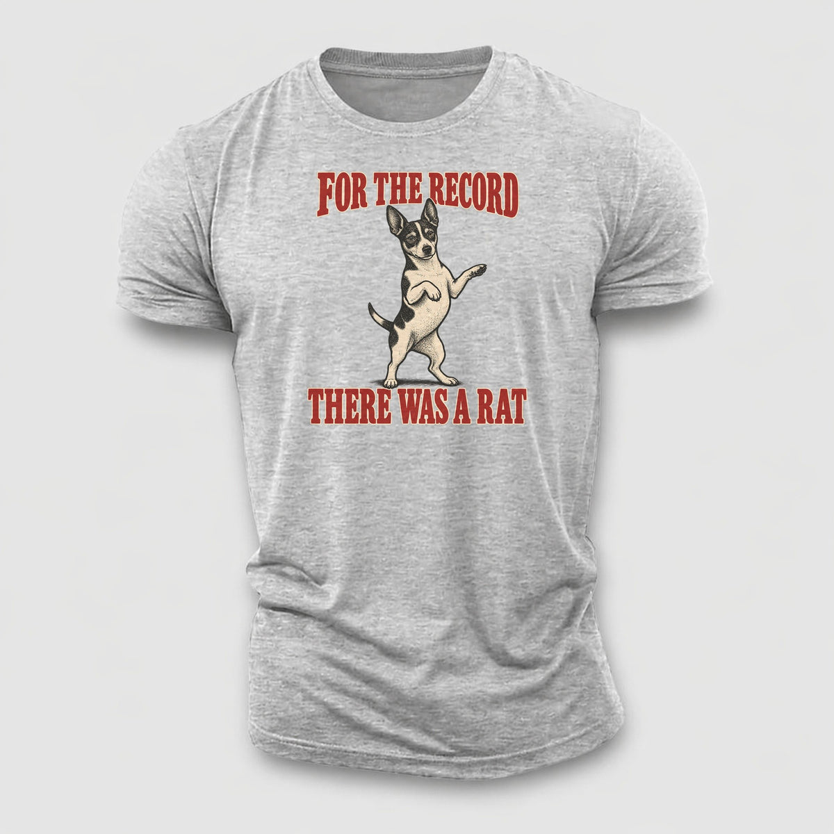 Rat Terrier Dog Declarations Cotton T-Shirt – Sport Grey