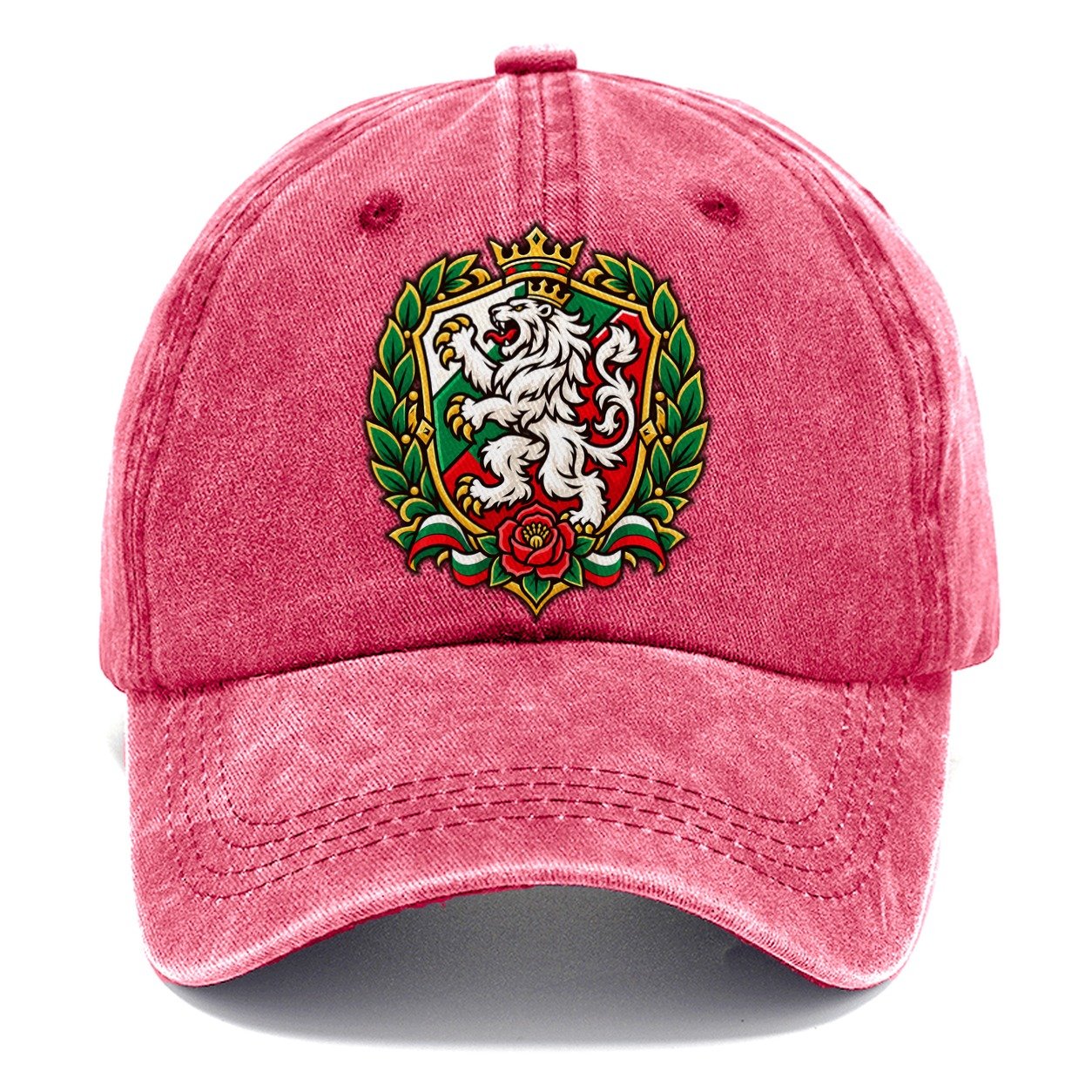 Bulgaria Heraldic Crest Country Logos Classic Cap – Pomegranate Blush