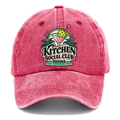 Kitchen Social Club Pickleball Life Classic Cap – Pomegranate Blush