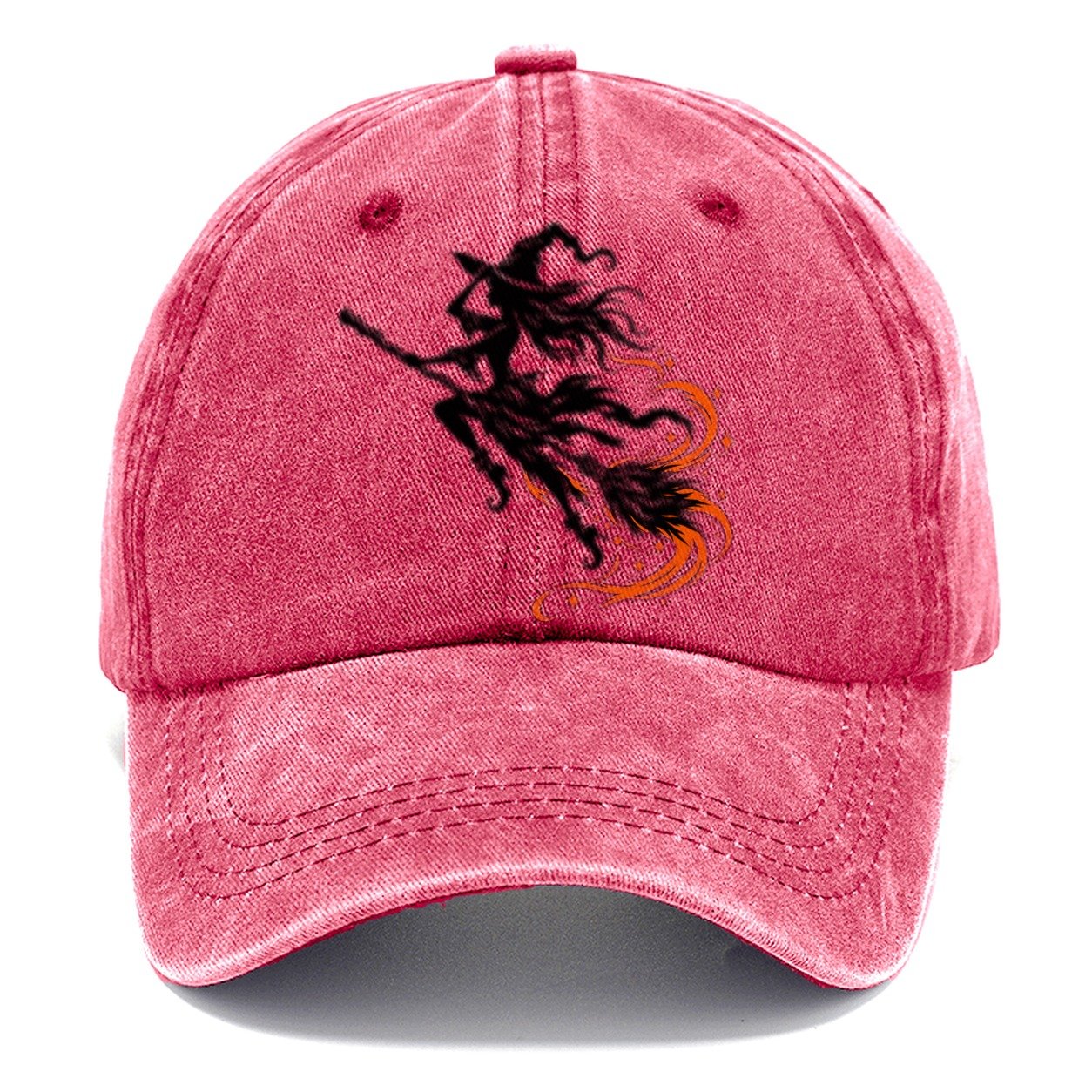 Airborne Witch On A Broom Witch Magic Classic Cap – Pomegranate Blush