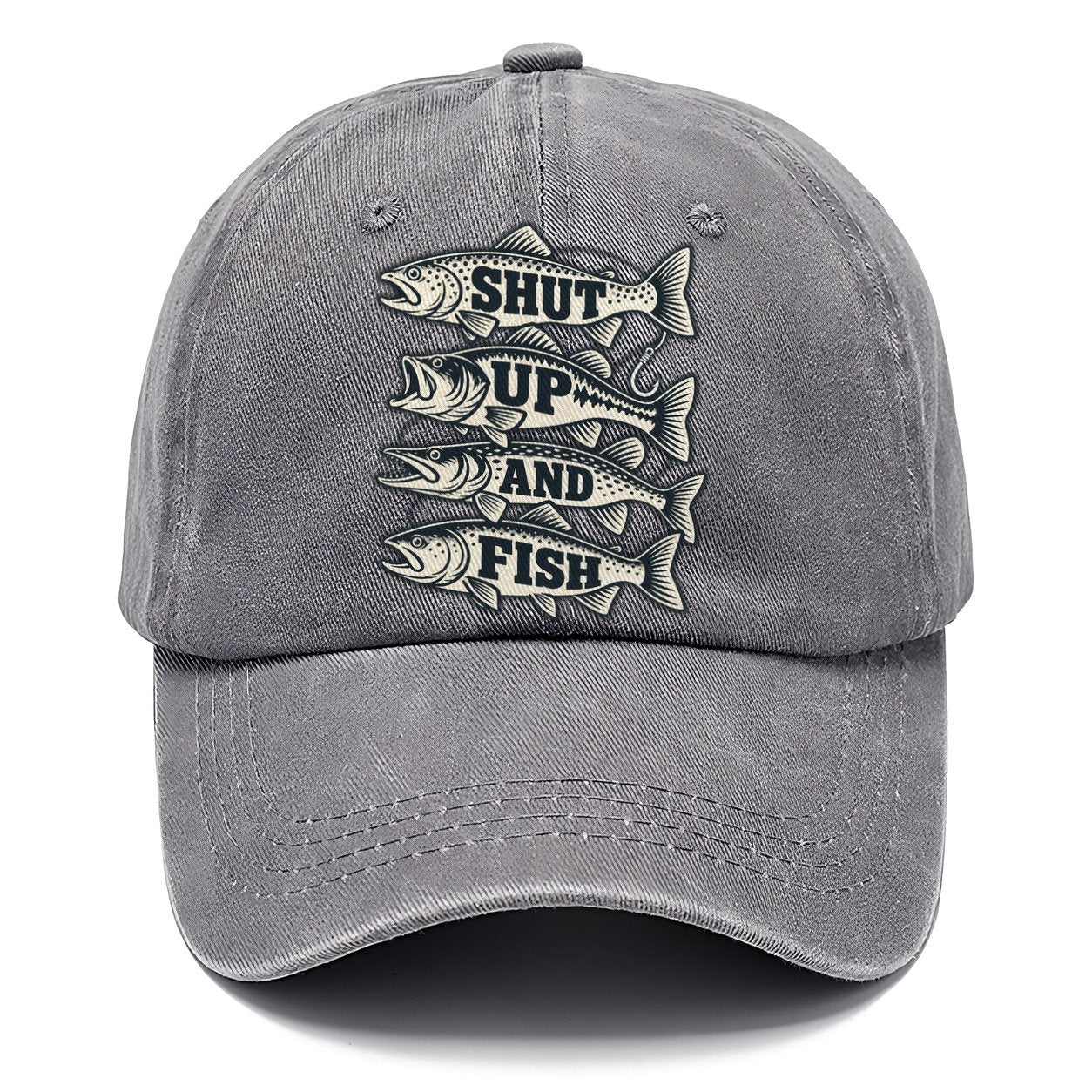 Shut Up And Fish Fishing Elegant Classic Cap – Urban Haze