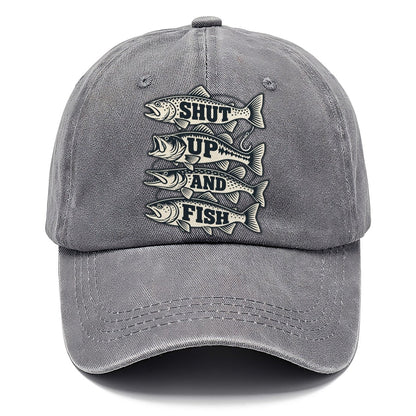 Shut Up And Fish Fishing Elegant Classic Cap – Urban Haze