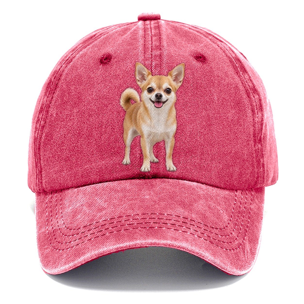 Chihuahua Standing Top Breeds Classic Cap – Pomegranate Blush