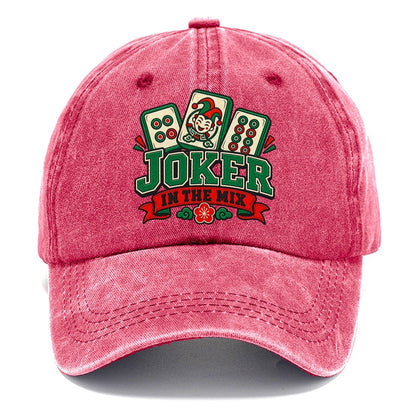 Joker In The Mix Mahjong Game Night Classic Cap – Pomegranate Blush