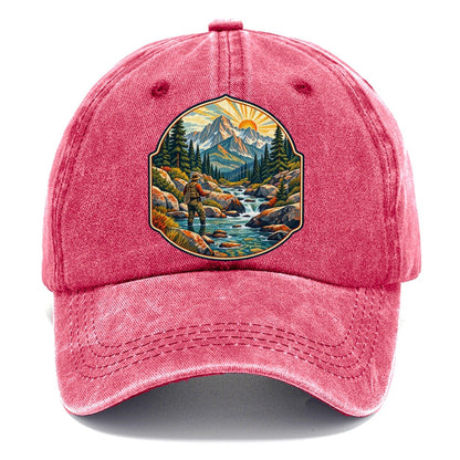 Mountain Creek Headwaters Fishing Club Classic Cap – Pomegranate Blush