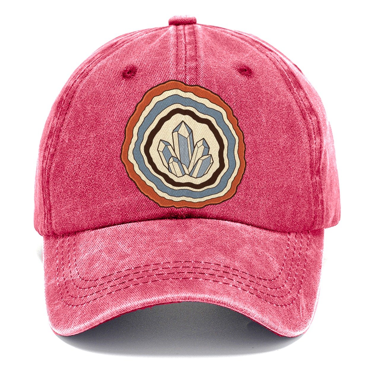 Agate Cross Section Rocks And Minerals Classic Cap – Pomegranate Blush