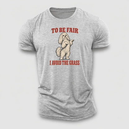 Maltese Dog Declarations Cotton T-Shirt – Sport Grey