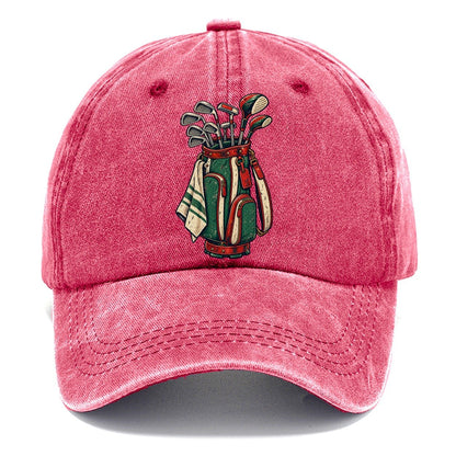 Bag And Clubs Stack Golf Life Classic Cap – Pomegranate Blush