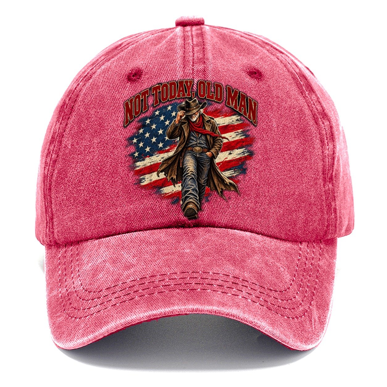 Not Today Old Man Old Man Strong Classic Cap – Pomegranate Blush