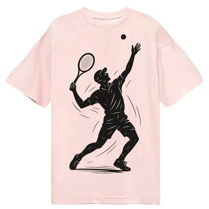 Tennis Player Dynamic Serve B36973 Classic T-shirt – Pink
