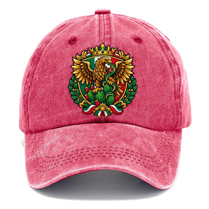 Mexico Heraldic Crest Country Logos Classic Cap – Pomegranate Blush