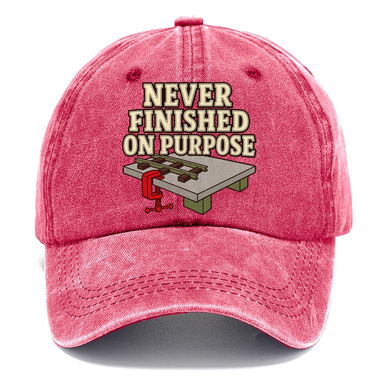Never Finished On Purpose Model Railways Classic Cap – Pomegranate Blush