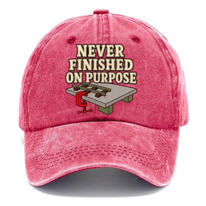 Never Finished On Purpose Model Railways Classic Cap – Pomegranate Blush