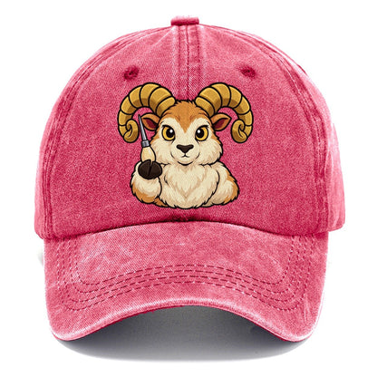 Ram With An Awl Leathercraft Classic Cap – Pomegranate Blush