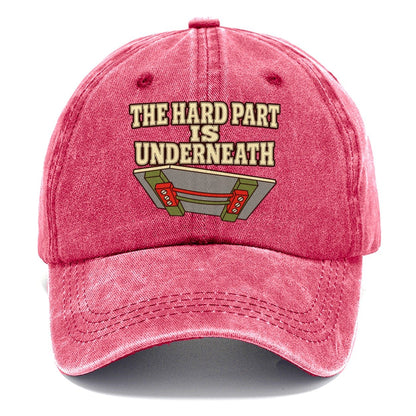 The Hard Part Is Underneath Model Railways Classic Cap – Pomegranate Blush