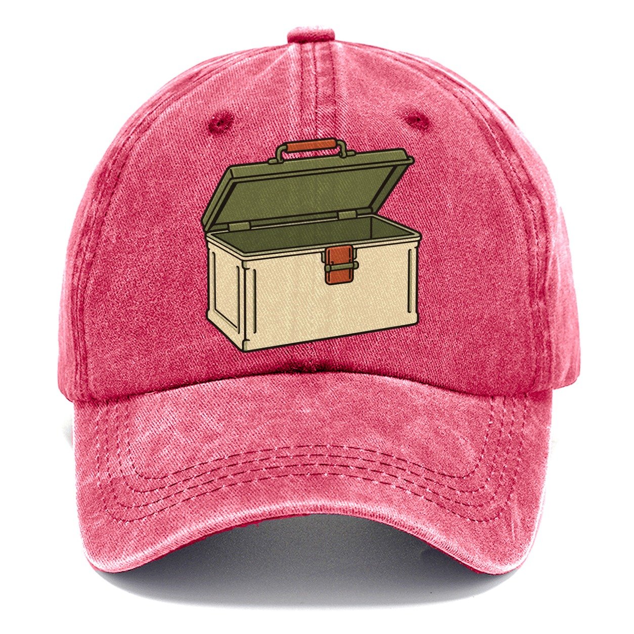 Ammo Box Three Quarter Geocaching Classic Cap – Pomegranate Blush