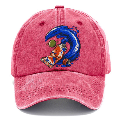 Cobalt Brush Wave Clay Color Makers Classic Cap – Pomegranate Blush