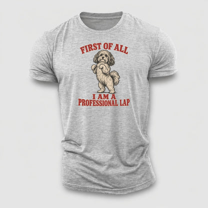 Havanese Dog Declarations Cotton T-Shirt – Sport Grey