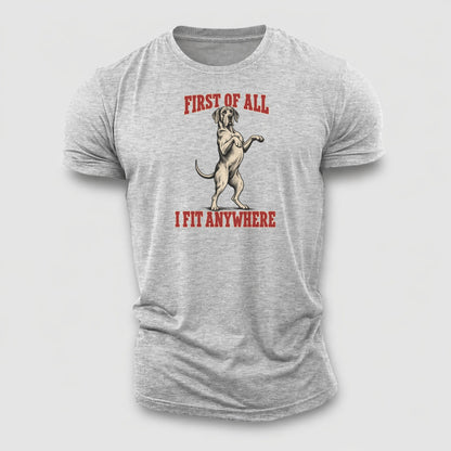 Great Dane Dog Declarations Cotton T-Shirt – Sport Grey