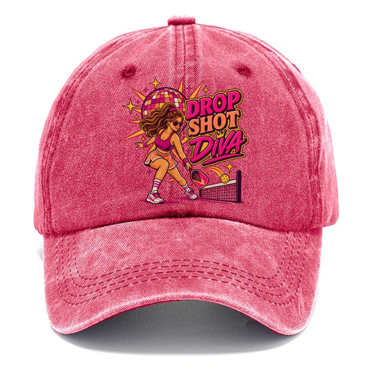 Drop Shot Diva Pickleball Life Classic Cap – Pomegranate Blush