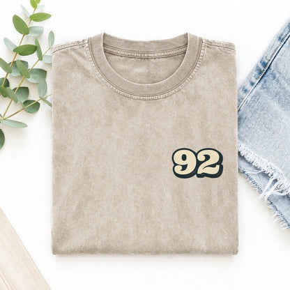 Number 92 Left Chest Vintage T-shirt – Off White