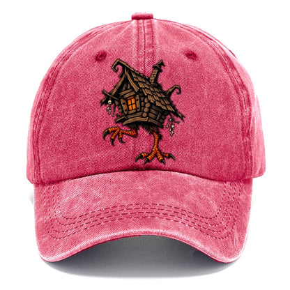 Baba Yaga Hut On Chicken Legs Witch Magic Classic Cap – Pomegranate Blush