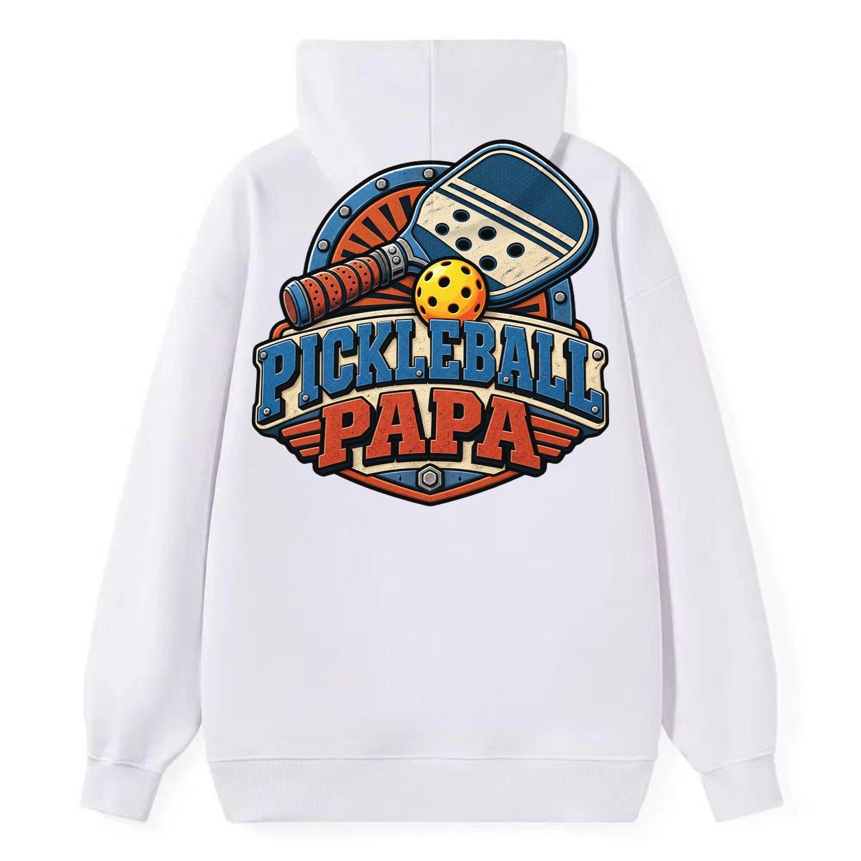 Pickleball Papa Pickleball Life Classic Pullover Hoodie – White