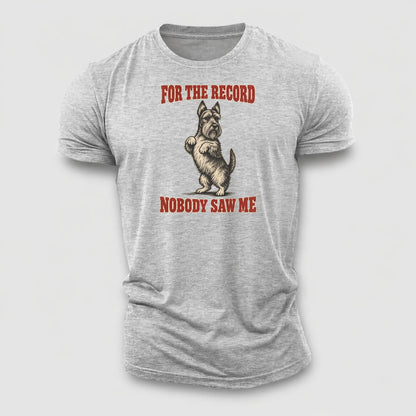 Scottish Terrier Dog Declarations Cotton T-Shirt – Sport Grey