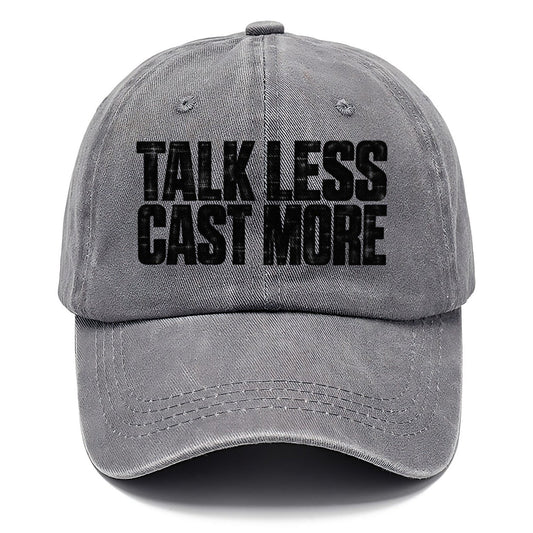 Talk Less Cast More Fishing Club Classic Cap – Urban Haze