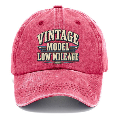 Vintage Model Low Mileage American Wit Classic Cap – Pomegranate Blush