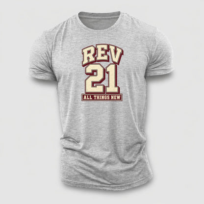 Revelation 21 Varsity Chapel Varsity Cotton T-Shirt – Sport Grey