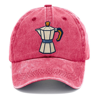 Moka Coffee Pot Tiny Solo Marks Classic Cap – Pomegranate Blush