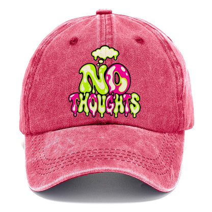 No Thoughts Crazy Styles Classic Cap – Pomegranate Blush