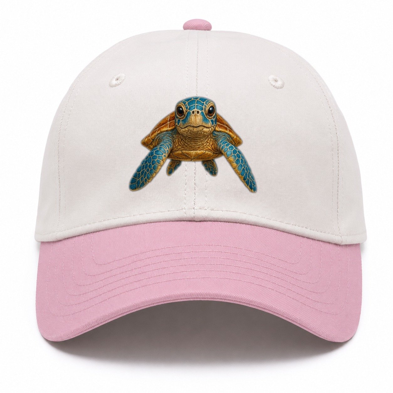 Sea Turtle Serenity Two Tone Cap – Pink