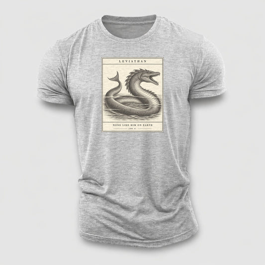 Leviathan Specimen Plate Creature Canticle Cotton T-Shirt – Sport Grey