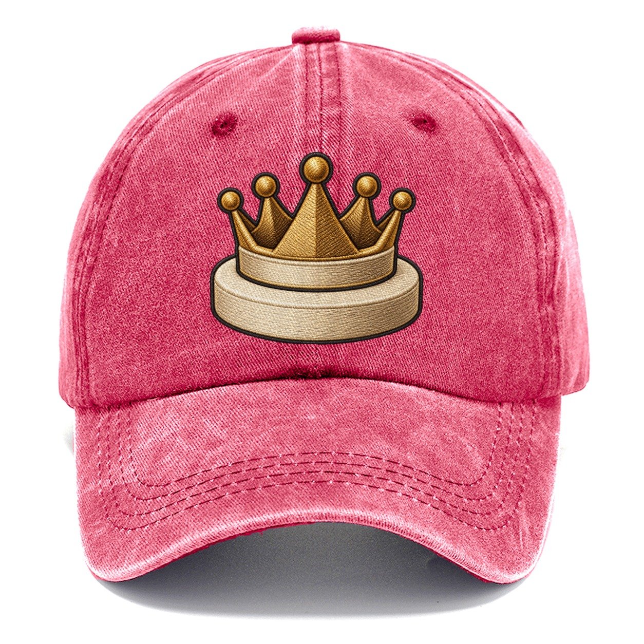 Crown Token On A Round Base Board Games Classic Cap – Pomegranate Blush