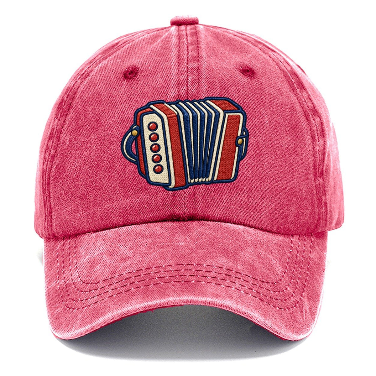 Button Accordion Tiny Solo Marks Classic Cap – Pomegranate Blush