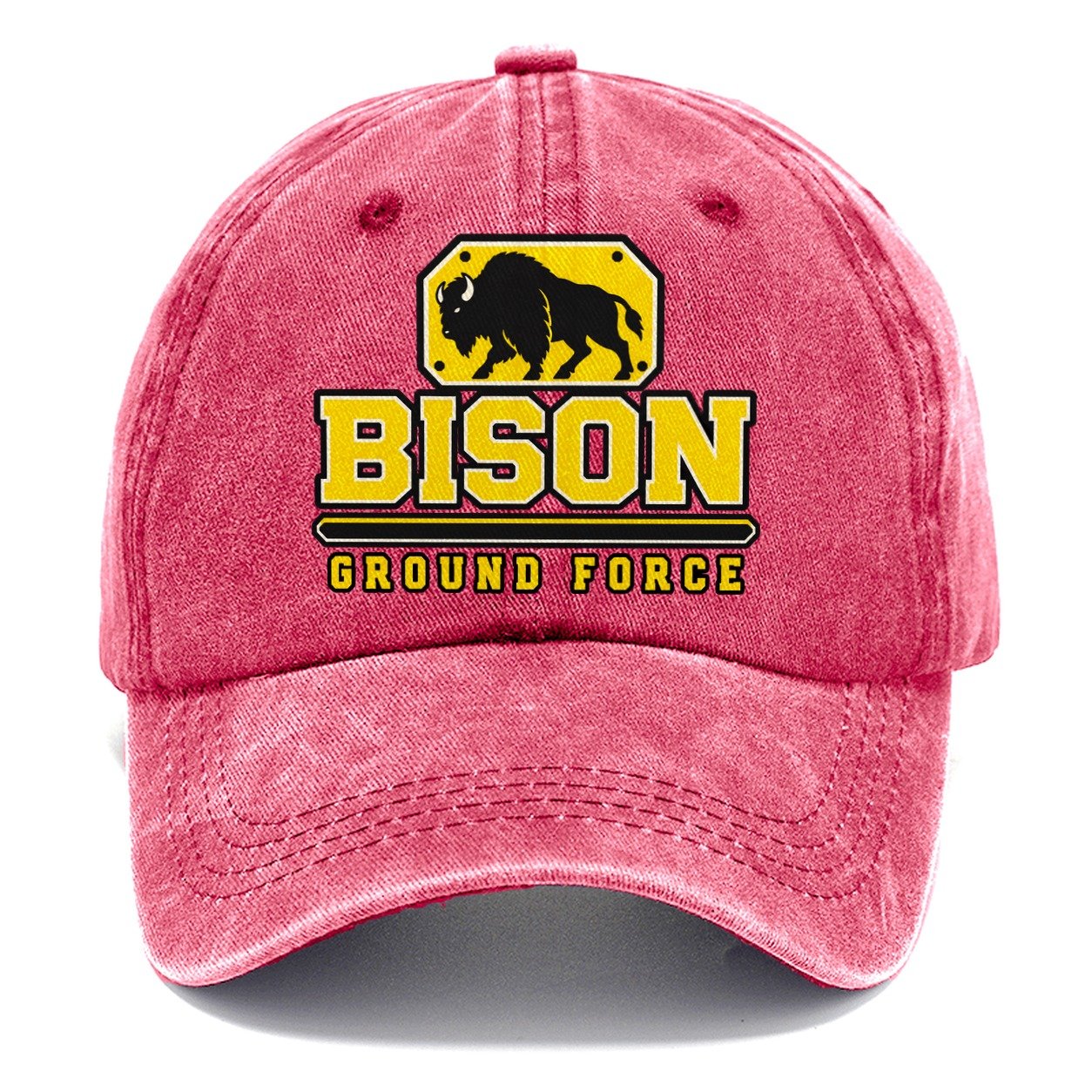 Bison Ground Force Heavy Duty Classic Cap – Pomegranate Blush