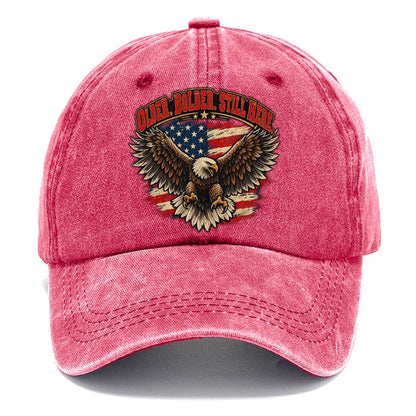 Older Bolder Still Here Old Man Strong Classic Cap – Pomegranate Blush