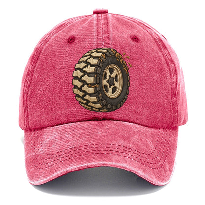 Mud Terrain Tyre Three Quarter Off Roading And Overlanding Classic Cap – Pomegranate Blush