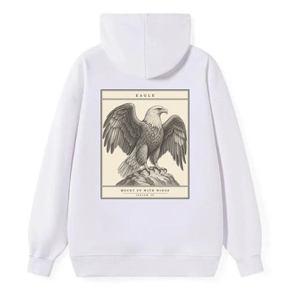 Eagle Specimen Plate Creature Canticle Classic Pullover Hoodie – White