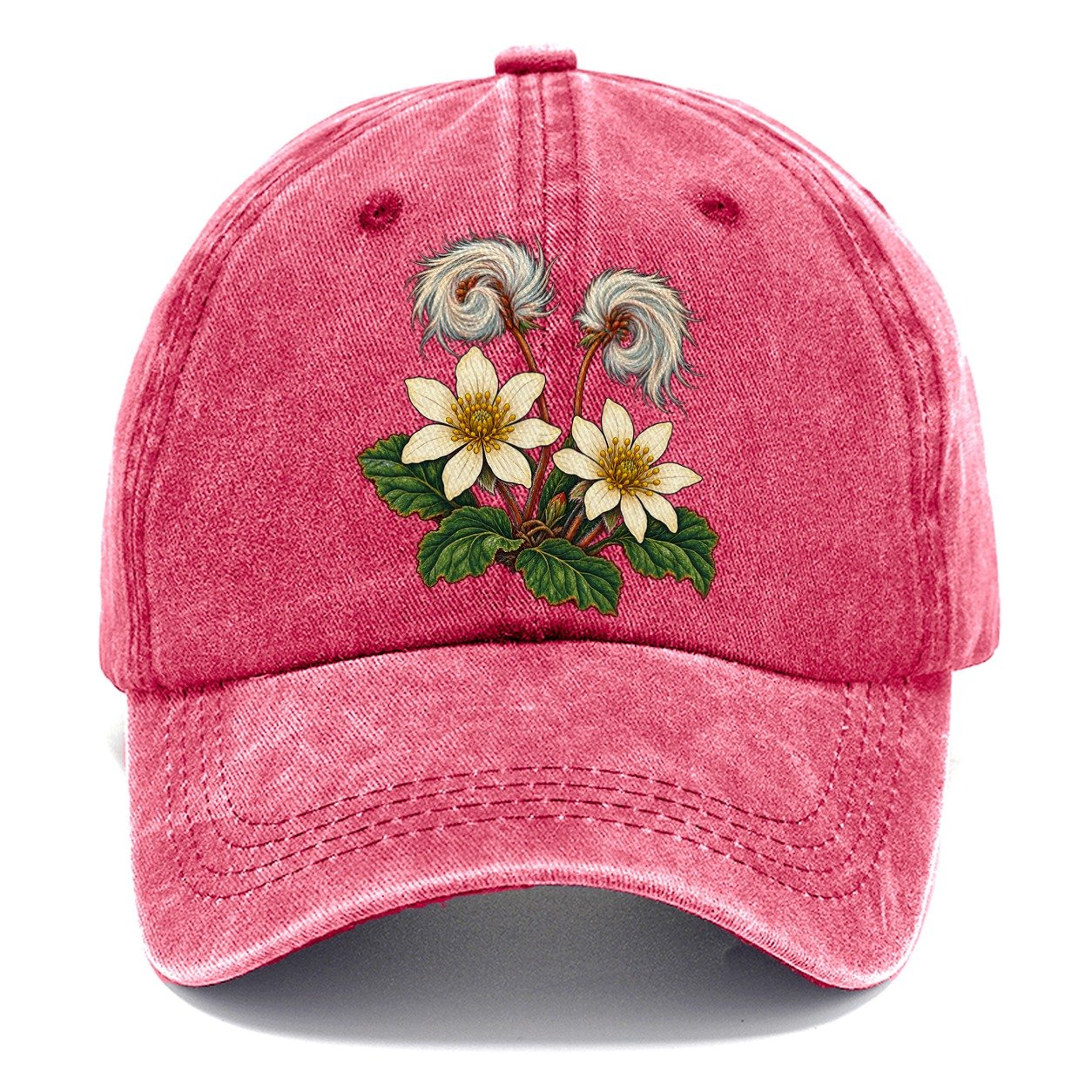 Northwest Territories Mountain Avens Canada Cultural Icons Classic Cap – Pomegranate Blush