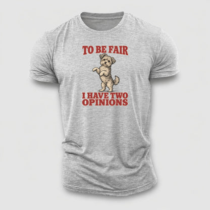 Yorkipoo Dog Declarations Cotton T-Shirt – Sport Grey