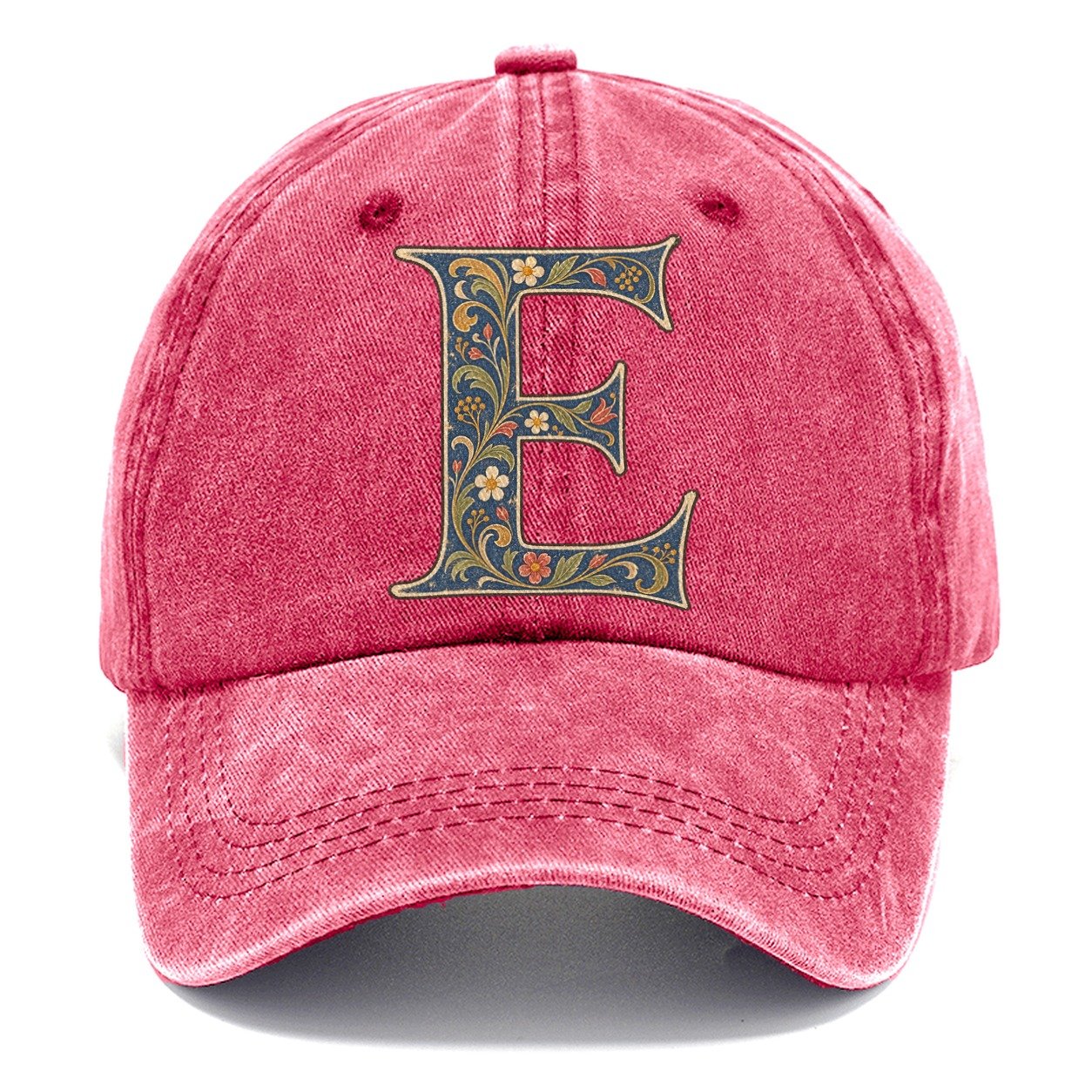 Wildflower E Monogram Classic Cap – Pomegranate Blush
