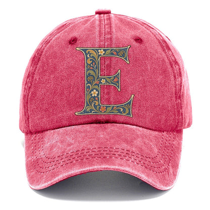Wildflower E Monogram Classic Cap – Pomegranate Blush