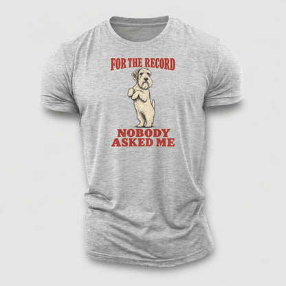 Sealyham Terrier Dog Declarations Cotton T-Shirt – Sport Grey